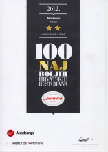 Pizzeria Karijola nagrađena od Akademije 2012.